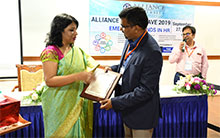 Mr. Rohit Mittal Head, - HR Xerox  being felicitated