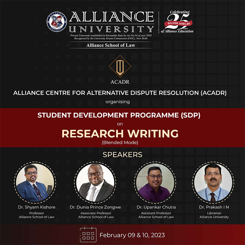 SDP on Research Writing