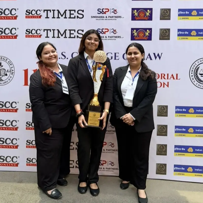 WINNERS - 11TH B.M. SREENIVASAIAH MEMORIAL MOOT COURT COMPETITION - BMS COLLEGE OF LAW, BANGALORE