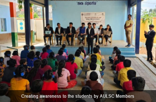 Legal Awareness visit to the Government Higher Primary School, Anekal - 2