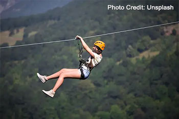 Ziplining