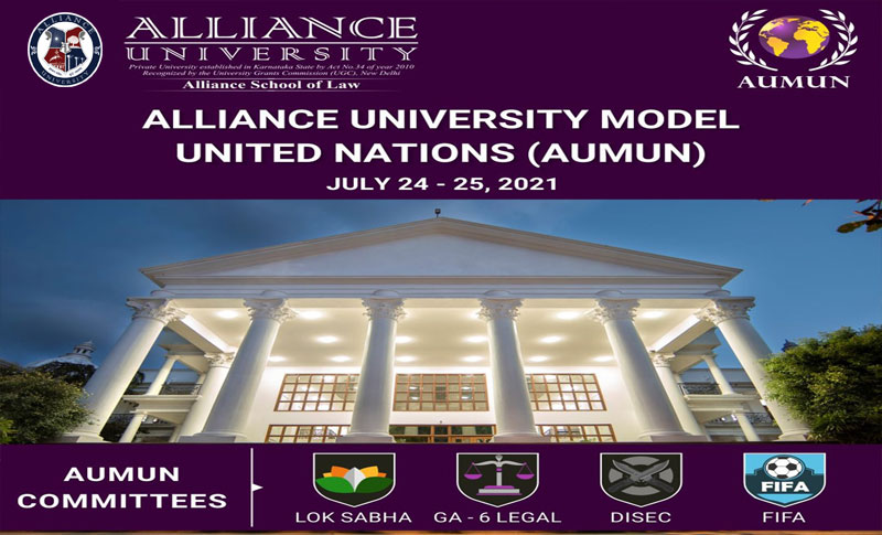 Alliance University Model United Nations (AUMUN) 2021