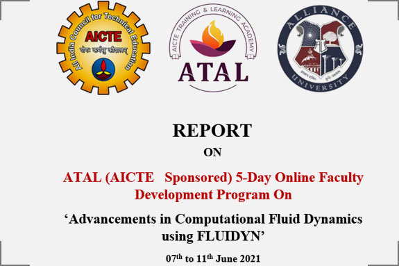 ATAL (AICTE Sponsored) 5-Day Online Faculty Development Program on ‘Advancements in Computational Fluid Dynamics using FLUIDYN’
