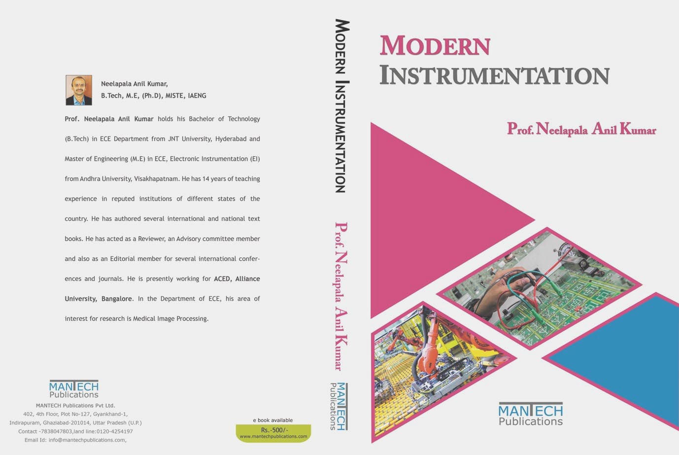 Alliance University got his book published on Modern Instrumentation