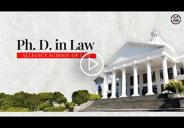Ph. D. in Law at Alliance University