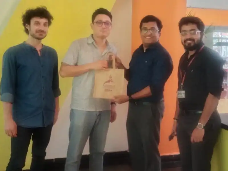 Oxford University Faculty on Campus for Teaching assignment – Dr. Adam Husain and Dr. Theo on 27th March 2025 for Alliance School of Liberal Arts
