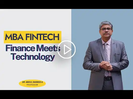 Digital Finance is the New Finance | MBA in FinTech at Alliance University