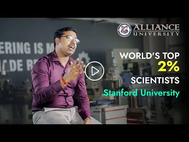 World's Top 2% Scientists | Dr Indran Suyambulingam | Alliance University