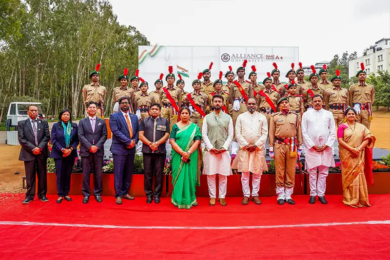 Alliance University Commemorates the 77th Republic Day in Honour of India's Constitutional Foundation 
