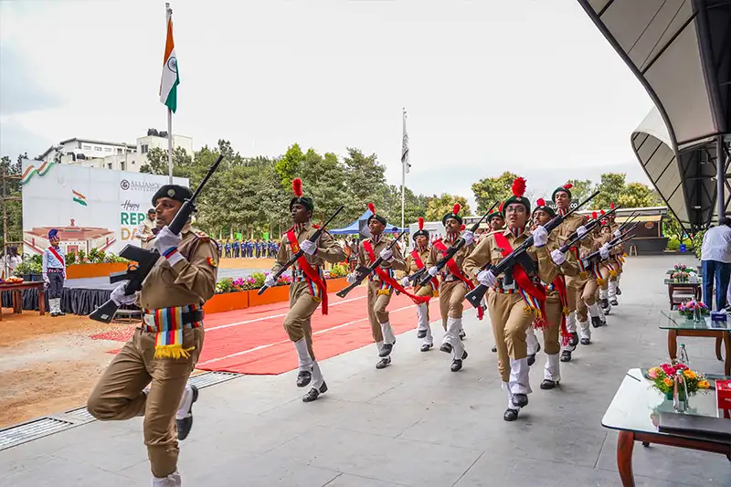 Alliance University Commemorates the 77th Republic Day in Honour of India's Constitutional Foundation  - 11