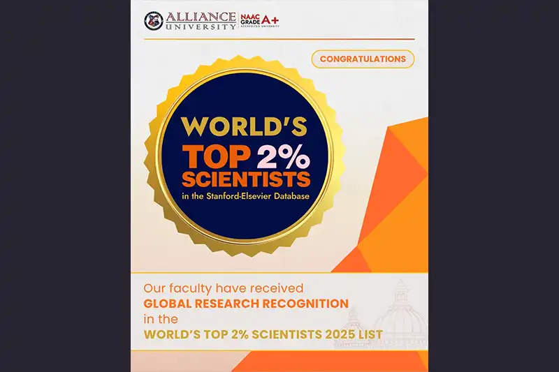 Alliance University Faculty Featured in Stanford University’s World’s Top 2% Scientists 2025 List - 1