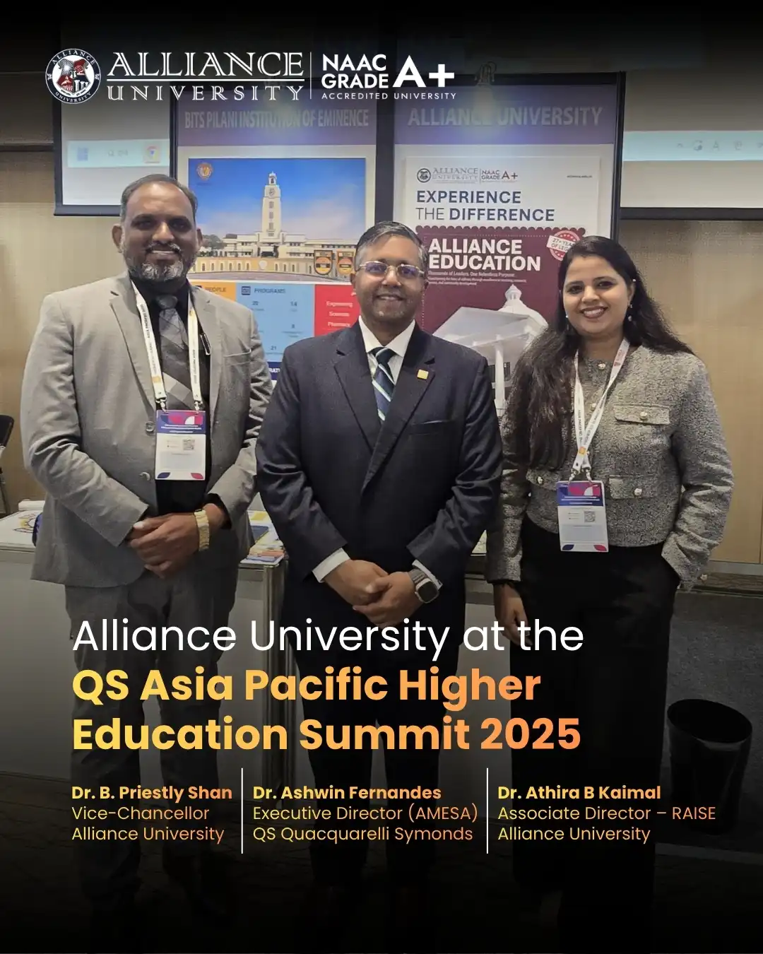 Alliance University Features in the QS World University Rankings: Asia 2026 - 1