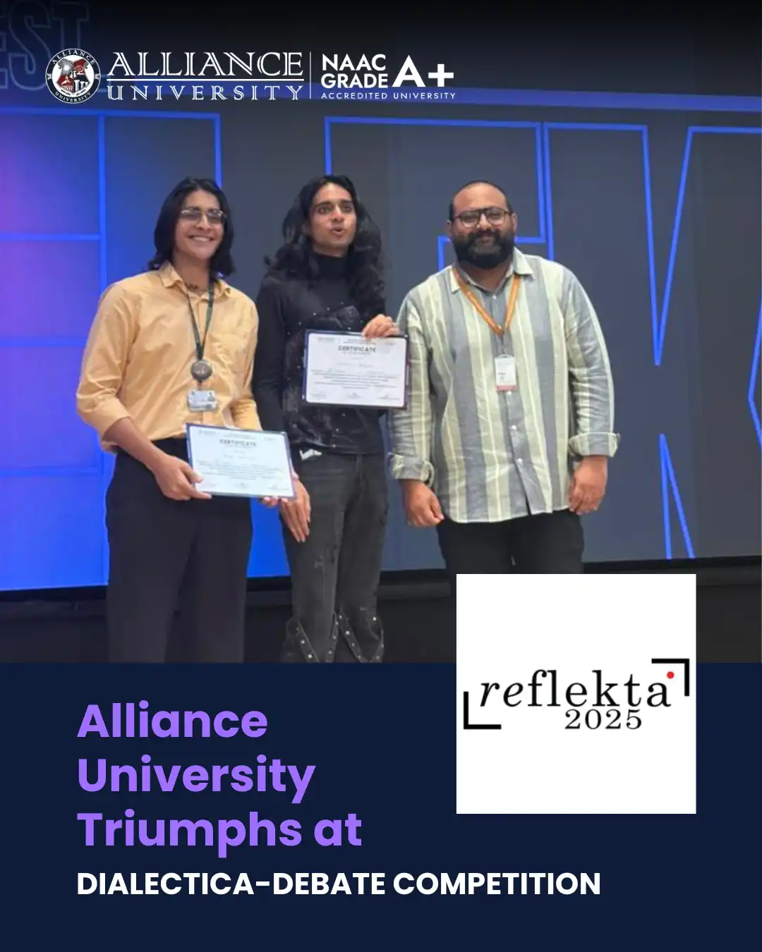 Alliance University Students Win First Place at “Dialectica” Debate Competition - 1