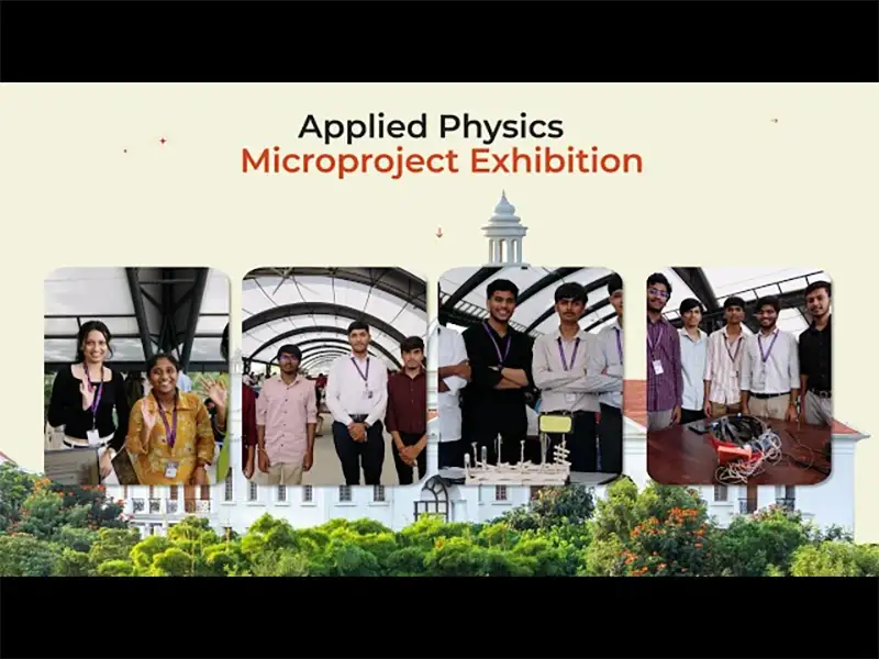 Applied Physics Microproject Exhibition Showcases Student Innovation at Alliance University