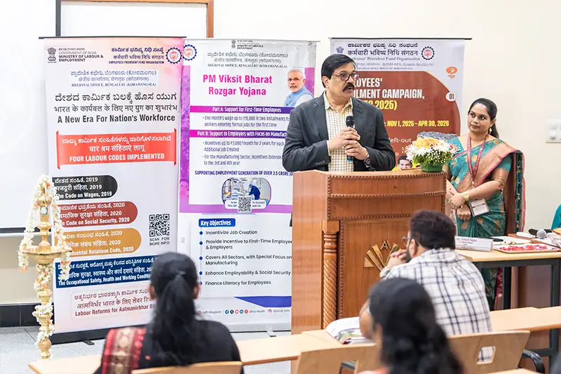 Alliance University Hosts RAMP Awareness Workshop on Trade Receivables Discounting System - 8