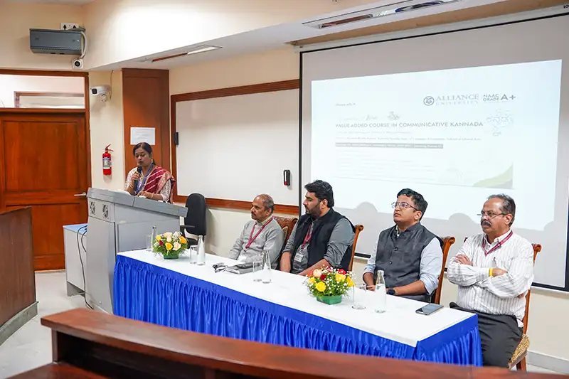 Alliance University Inaugurated Value Added Course in Communicative Kannada