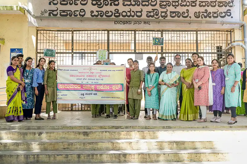 Alliance University NSS Cell Drives Environmental Awareness at Government Girls High School, Anekal
