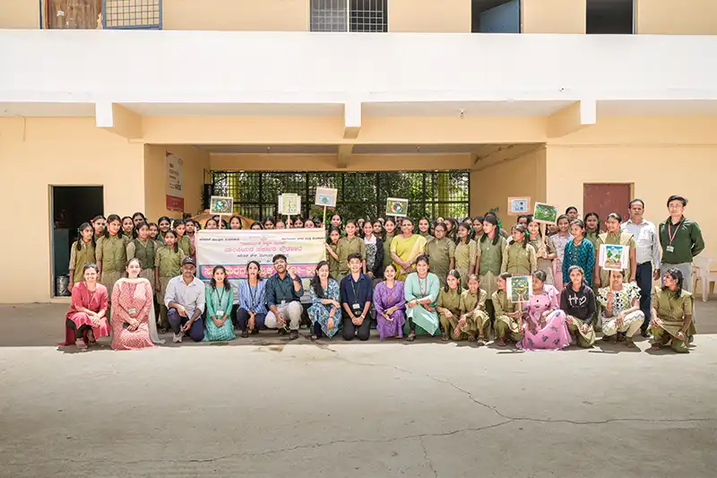 Alliance University NSS Cell Drives Environmental Awareness at Government Girls High School, Anekal 2