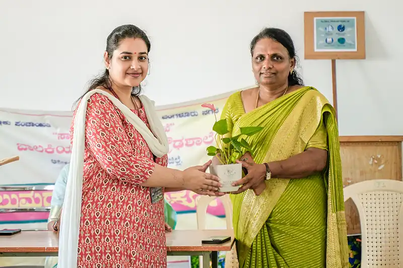 Alliance University NSS Cell Drives Environmental Awareness at Government Girls High School, Anekal 5