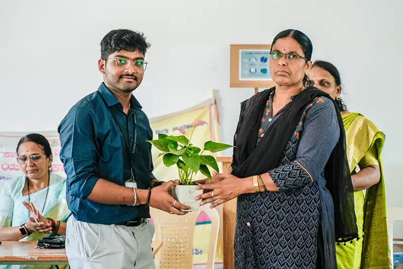 Alliance University NSS Cell Drives Environmental Awareness at Government Girls High School, Anekal 6