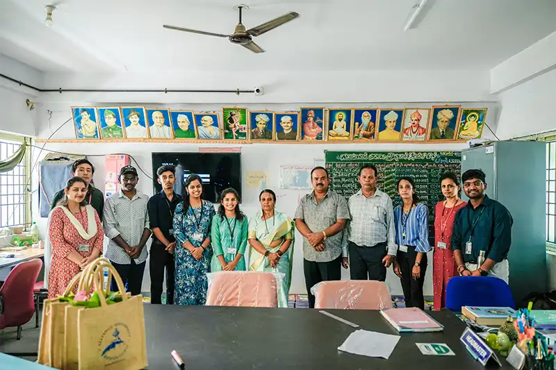 Alliance University NSS Cell Drives Environmental Awareness at Government Girls High School, Anekal 8