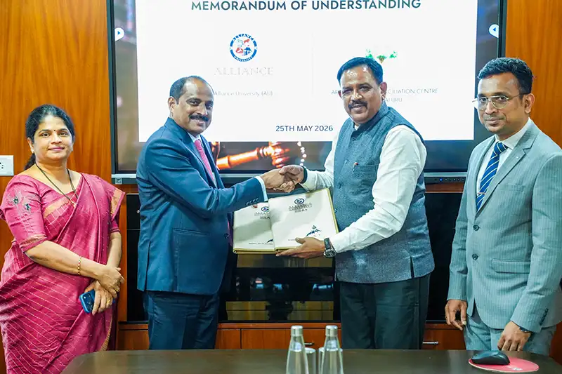 Alliance University Signs Internship Collaboration Programme with Arbitration and Conciliation Centre, Bengaluru - 5