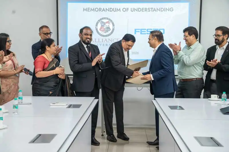 Alliance University Signs MoU with Festo India to Strengthen Industry-Integrated Learning