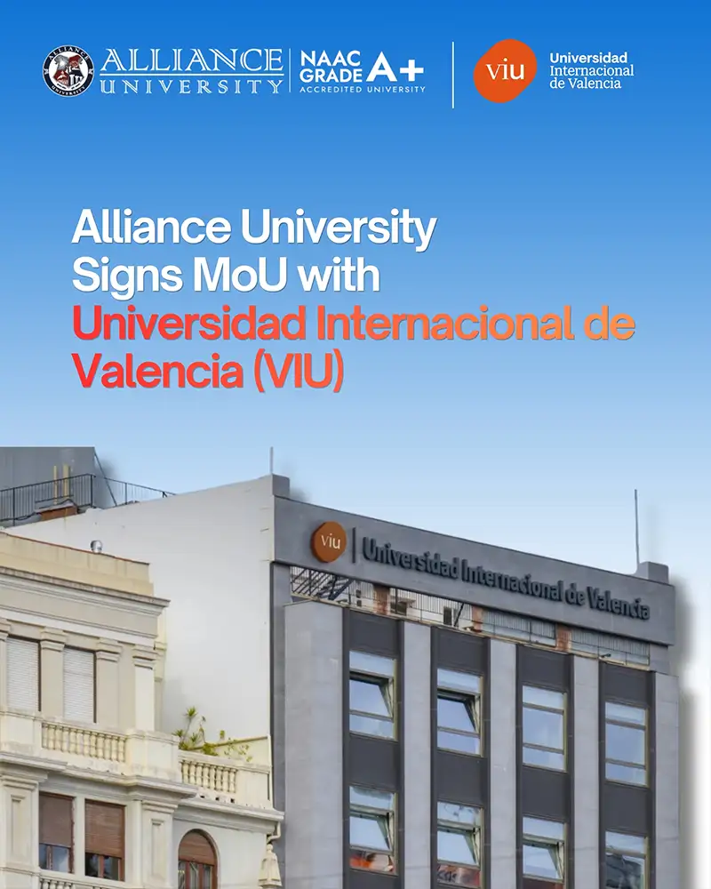 Alliance University Signs MoU with Universidad Internacional de Valencia to Strengthen Global Academic Partnerships - 1