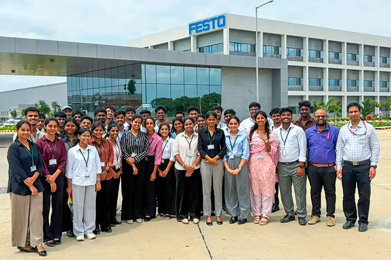 Alliance University Students Gain Practical Industry Exposure at Festo Manufacturing Plant - 4