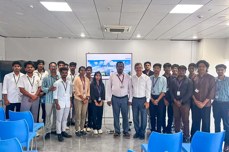 Alliance University Students Gain Practical Industry Exposure at Festo Manufacturing Plant - 5