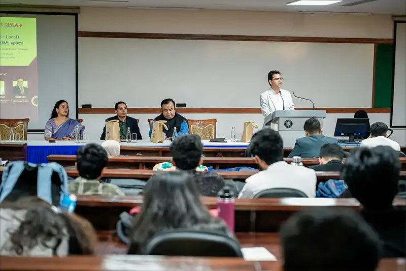 Guest Lecture on “The Role of Hindi in Glocal Business Strategies”