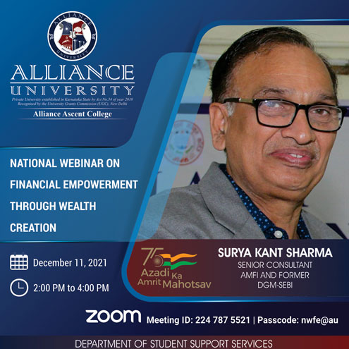 National Webinar on Financial Empowerment through Wealth Creation