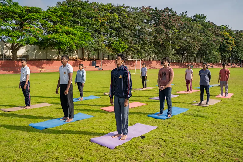 NCC Marks International Day of Yoga at Alliance University - 9