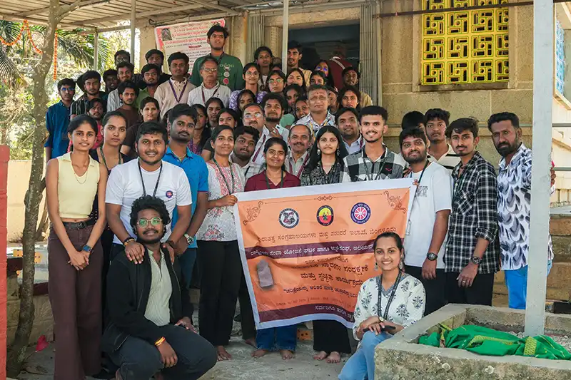 NSS Volunteers Participate in Heritage Conservation Drive in Marasuru Madiwala Village - 9