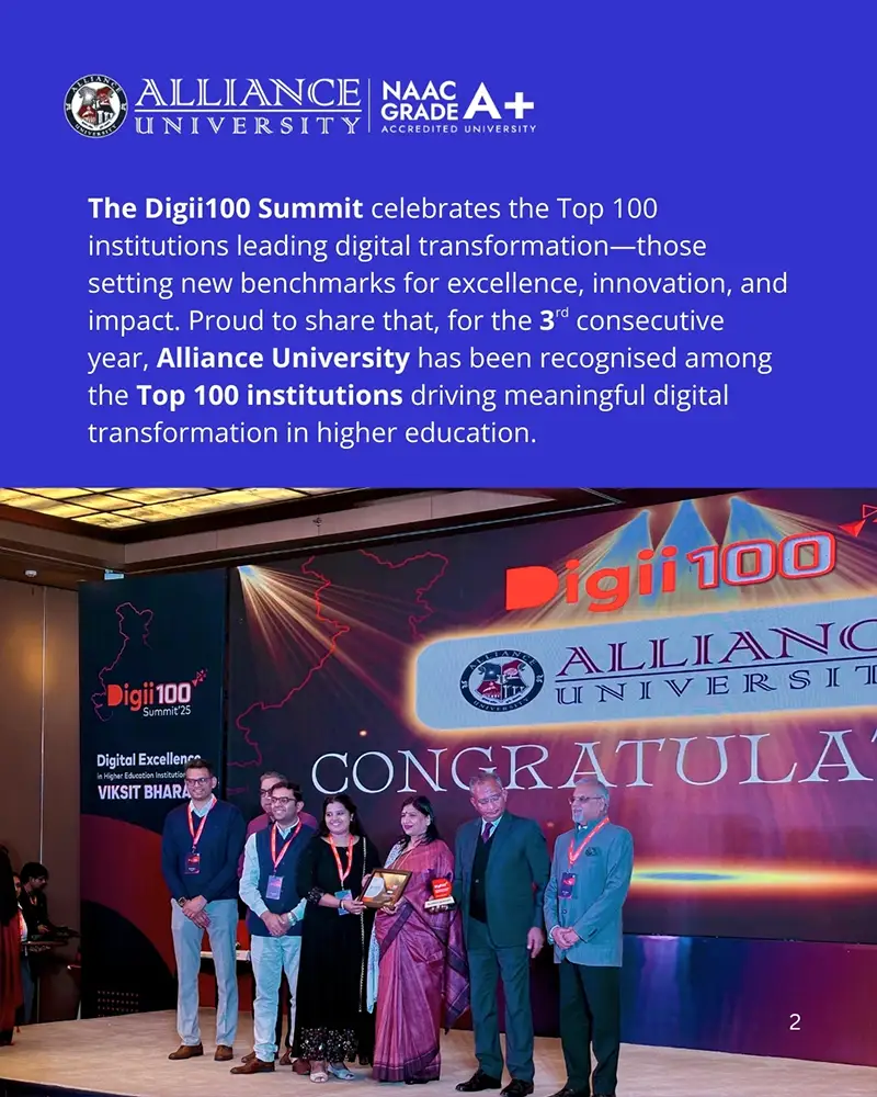 Alliance University Recognised with the QS I-GAUGE Institution of Happiness Award 2025–26 - 2