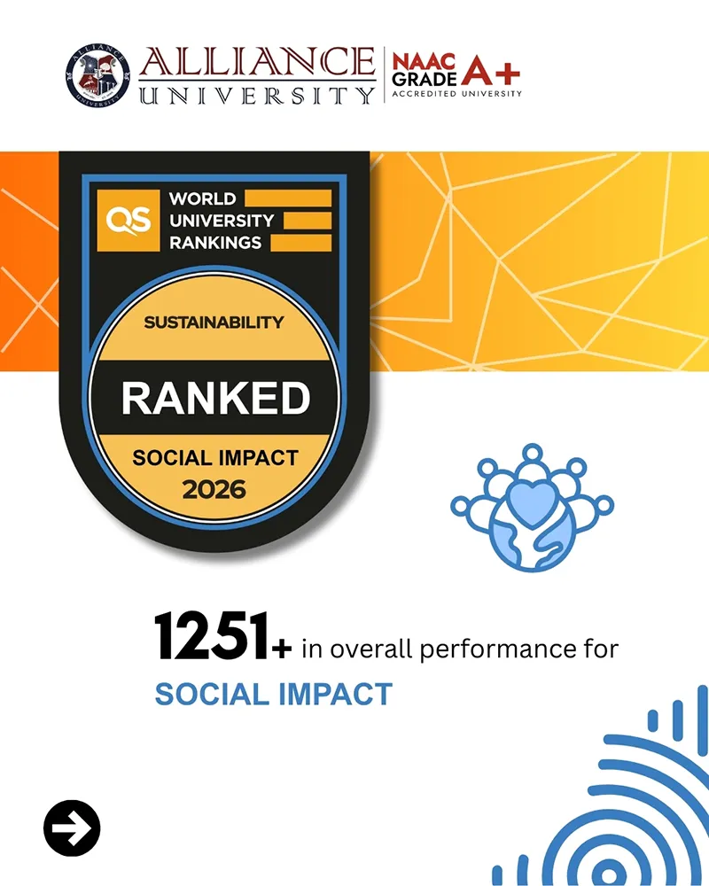 Alliance University Recognised in QS World University Sustainability Rankings 2026 - 4
