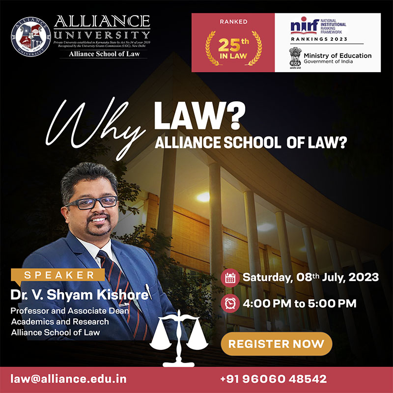 Why Law? Why Alliance School of Law?