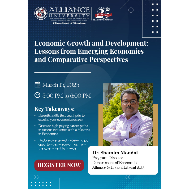 Economic Growth and Development: Lessons from emerging Economics and comparitive perspectives