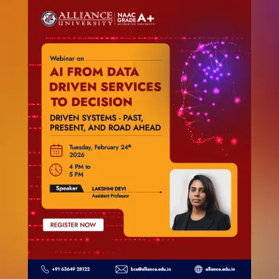 Webinar On AI FROM DATA DRIVEN SERVICES TO DECISION