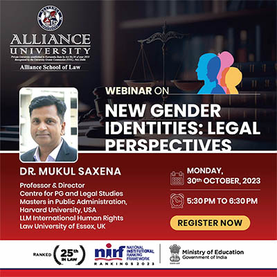 New Gender Identities: Legal Perspectives