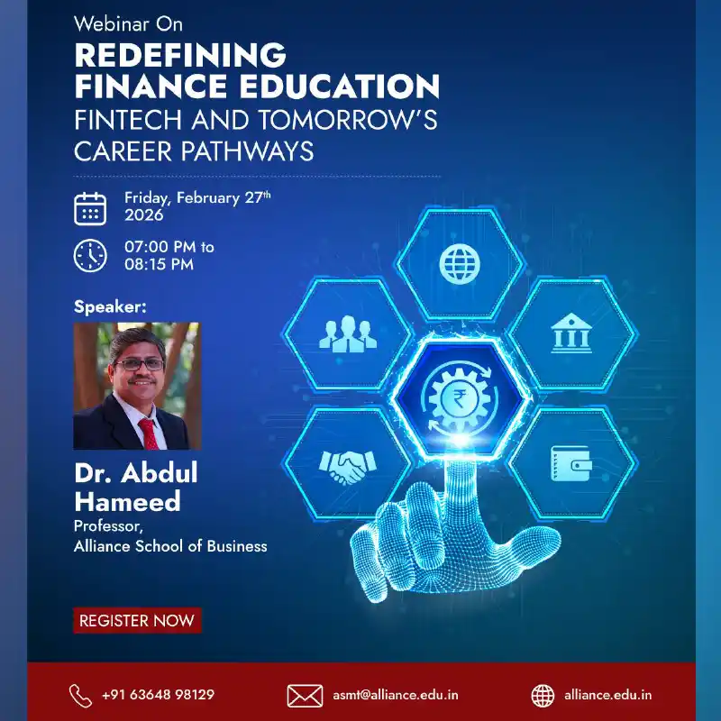 Webinar On Redefining Finance Education: FinTech and Tomorrow’s Career Pathways