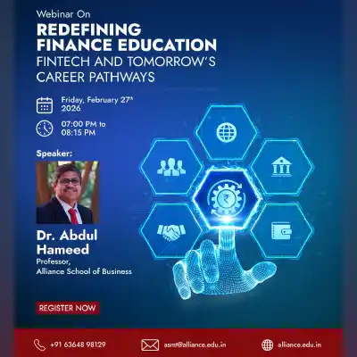 Webinar On Redefining Finance Education: FinTech and Tomorrow’s Career Pathways