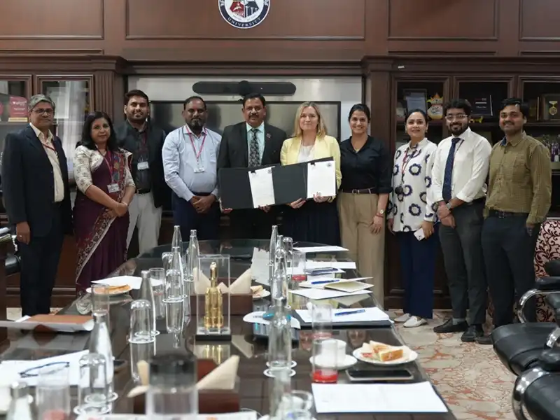 MoU Signing Ceremony : Ms.Tashina from American University, USA visited Alliance to sign the agreement on Dual Degree