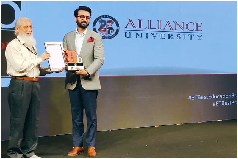 Alliance University Wins The Economic Times Best Education Brands Award 2022